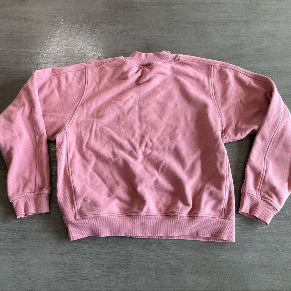 Lululemon Chill On Pullover Quicksand Pink Mauve Sweatshirt 6